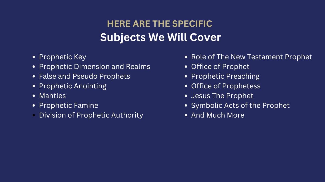 PROPHETIC INSIGHT ACADEMY